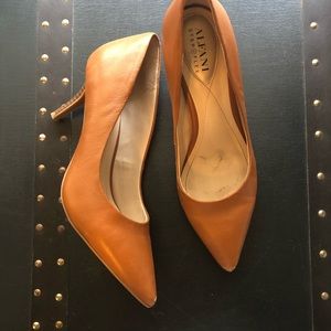 6.5 Alfani Tan Leather Heels